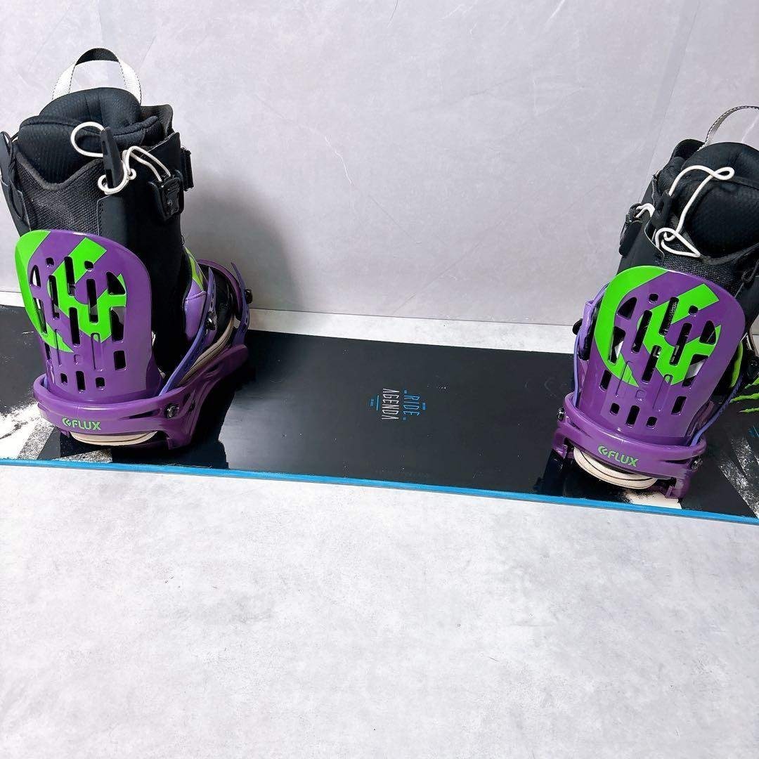 RIDE - RIDE AGENDA × FLUX スノーボード 2点セット ビギナーWax済の
