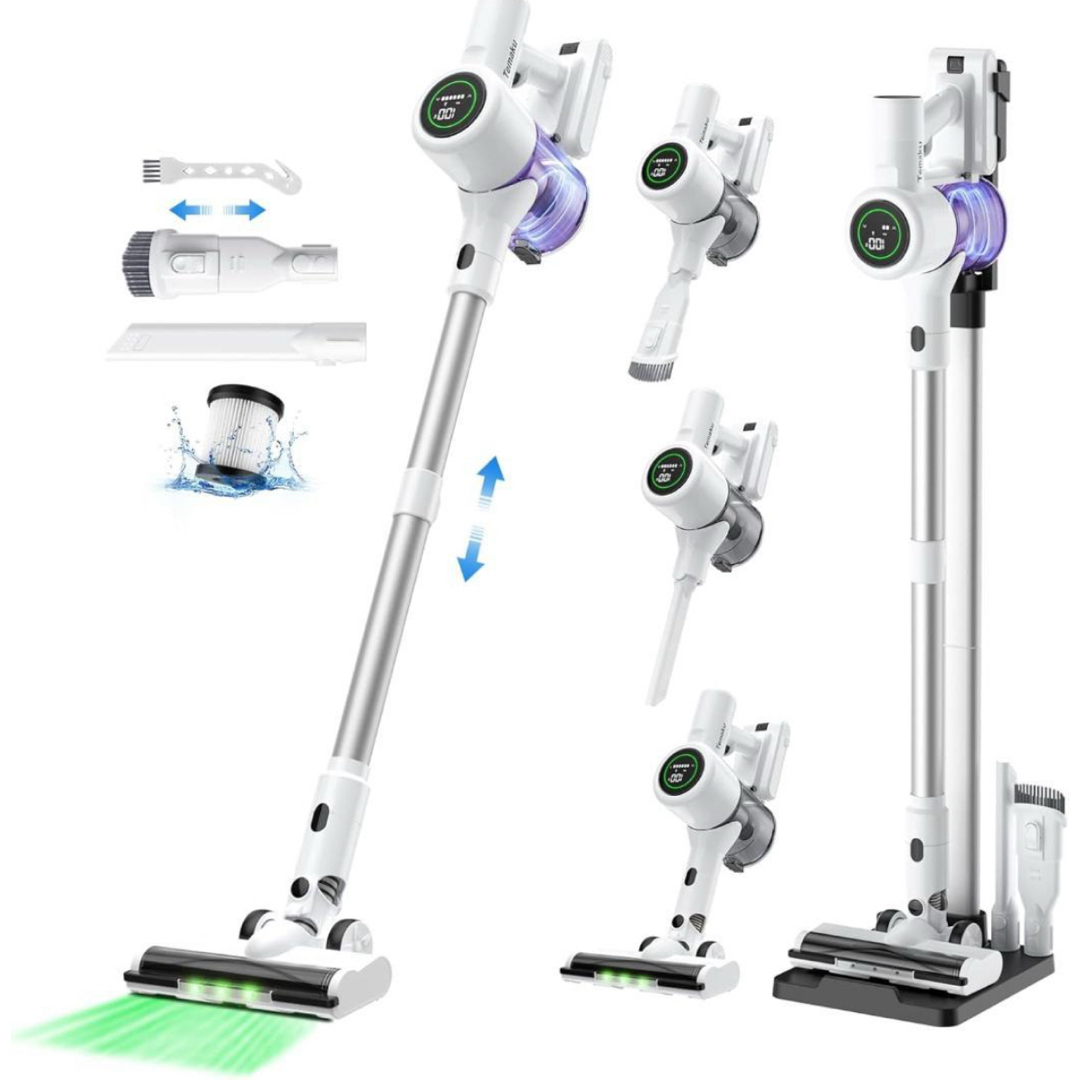 掃除機 コードレス業界初除菌機能搭載・85Kpa超強力吸引 置くだけ充電