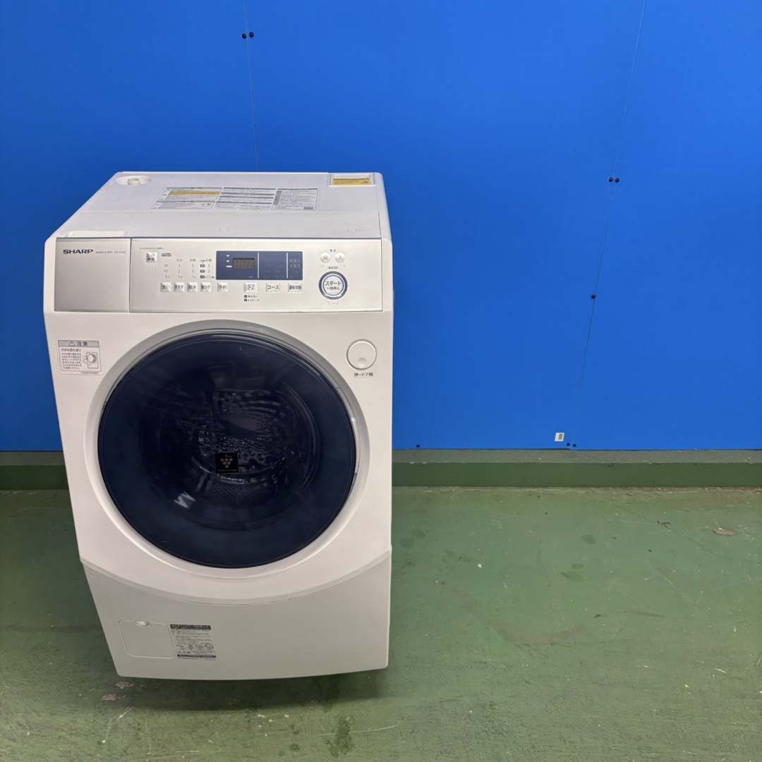 595 シャープ ドラム式洗濯機 乾燥付 10/6キロ 小型 一人暮らし 左開き