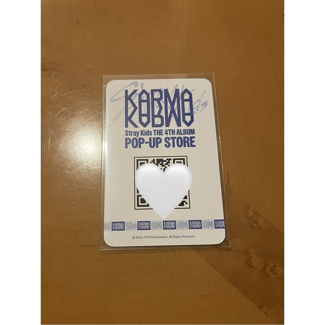 Stray Kids - スキズ KARMA POPUP ヒョンジン QR トレカ リアルタッチ