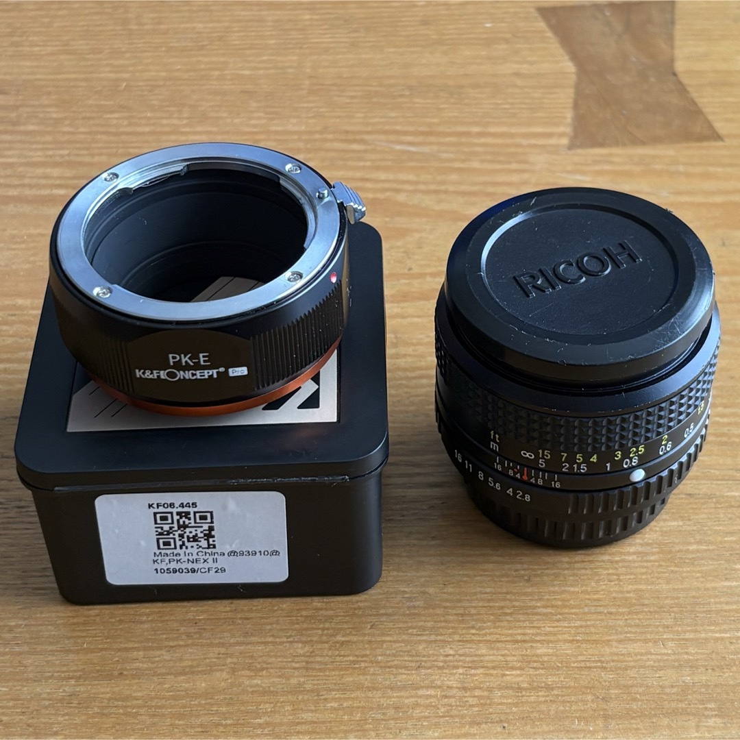 XR RIKENON 35mm f2.8 & Eマウントアダプター