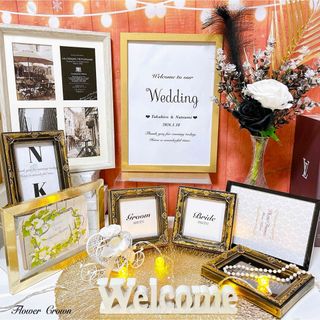 ウェルカムオブジェ ウェルカムスペース ウェディング welcome 白の