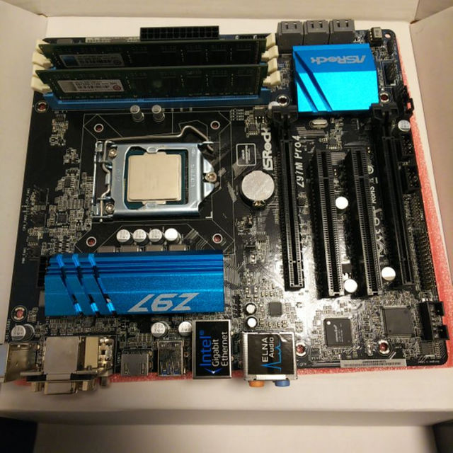 i7 4770k マザーボードメモリ3点セット 純正クーラー付きの通販 by