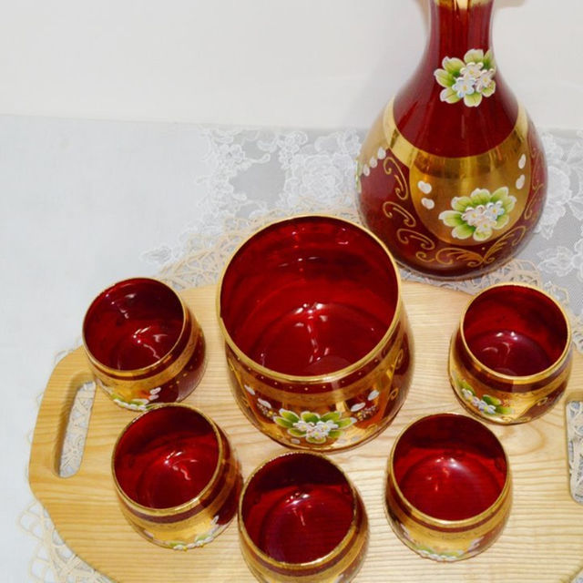 ベネチアガラス Victorianセイエー水割りセットの通販 by