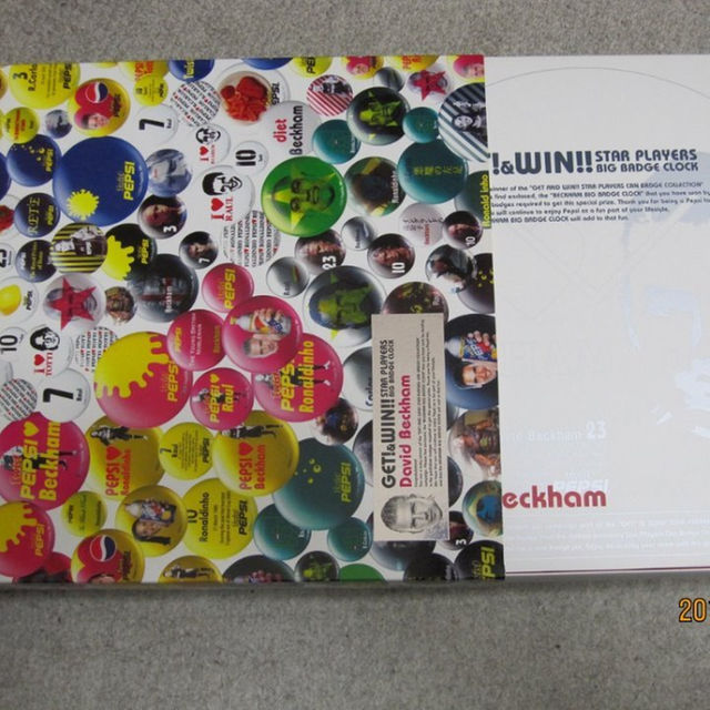 非売品】貴重 新品 ペプシ ビッグバッジ クロック デイビッド