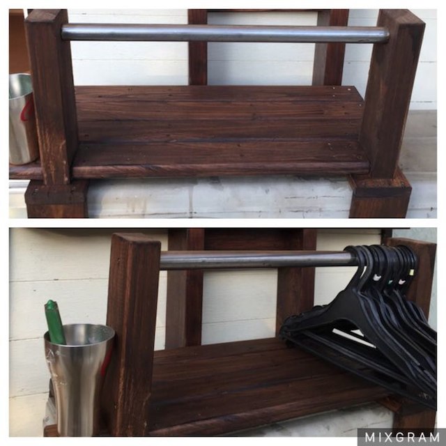 DIY 外用物干しハンガーラックの通販 by だーいし's shop｜ラクマ