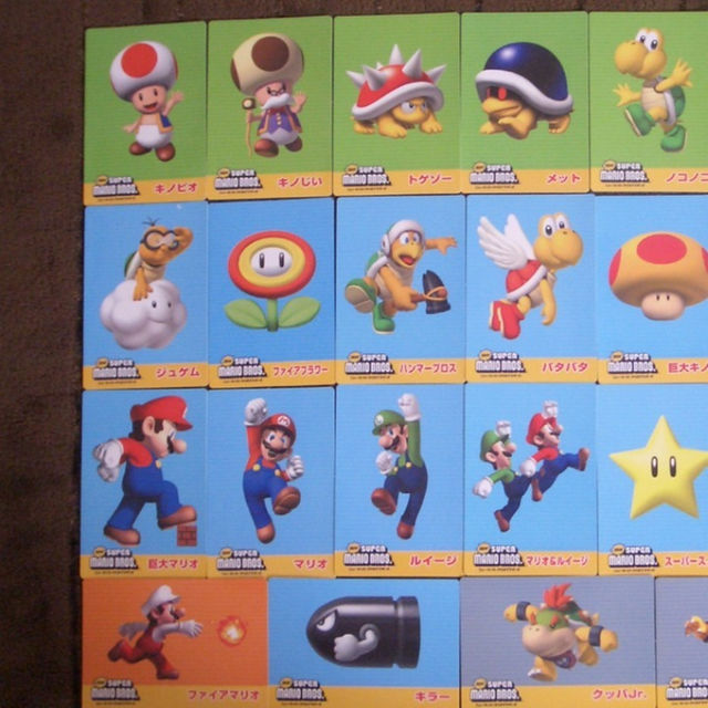 ☆ニュー・スーパーマリオブラザーズ キャラクターカード(トップ)全25