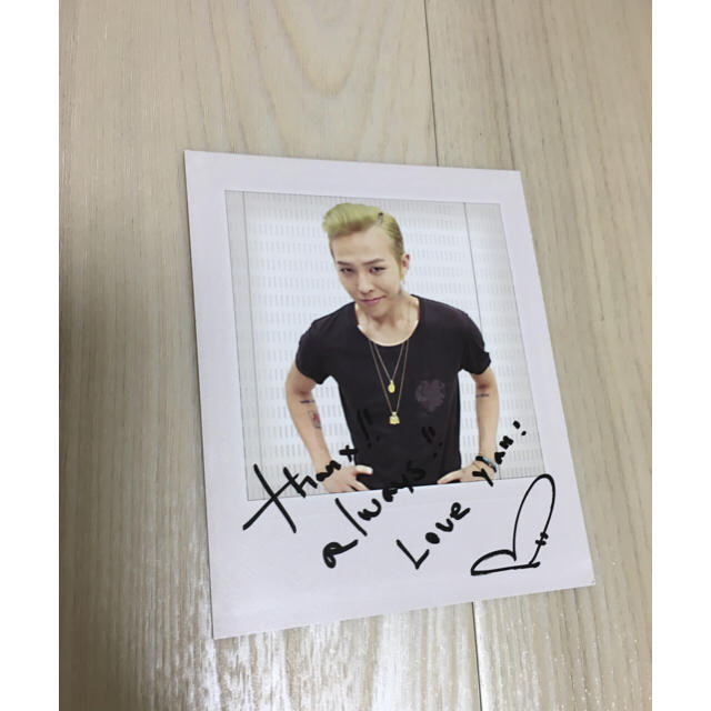 BIGBANG - BIGBANG G-DRAGON ジヨン ポラロイド風カード サインの通販