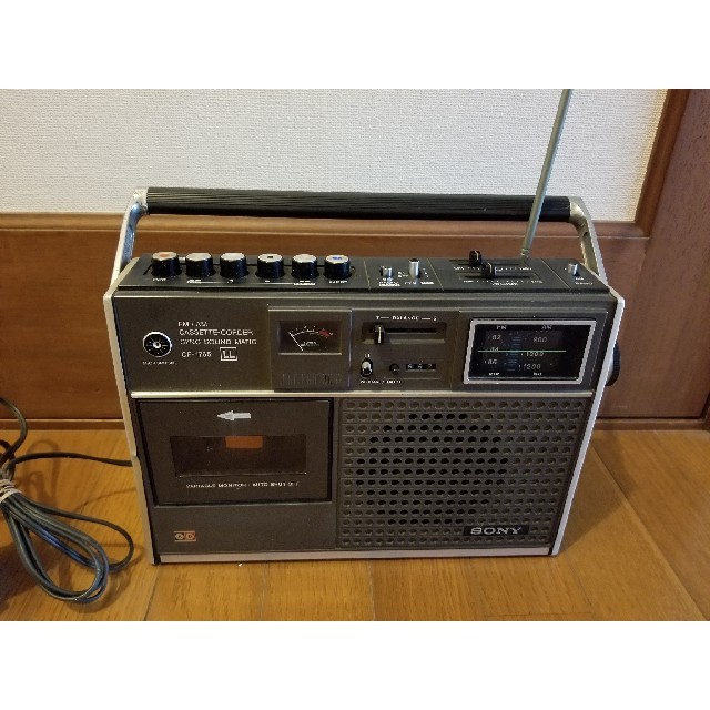 SONY - 70年代 SONY ラジオカセットテープレコーダー CF-1765ジャンク