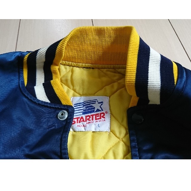 STARTER ミシガン大学 アメフト カレッジ サテンスタジャン MICHIGの