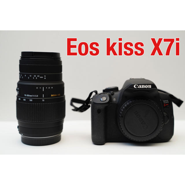 Canon kiss X7i 望遠ダブルレンズセット キャノンEos kiss x7i sigma
