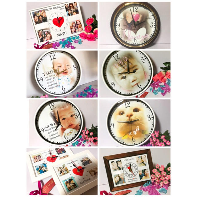 誕生日プレゼント.卒園記念品にも❤︎名入れオーダーメイド時計の通販