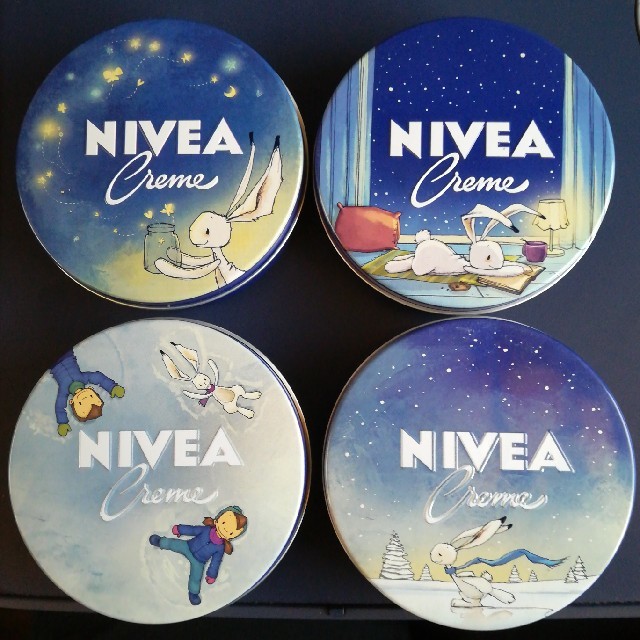 ニベア - ニベア NIVEA ドイツ【2019限定デザイン】150ml×4柄 青缶の