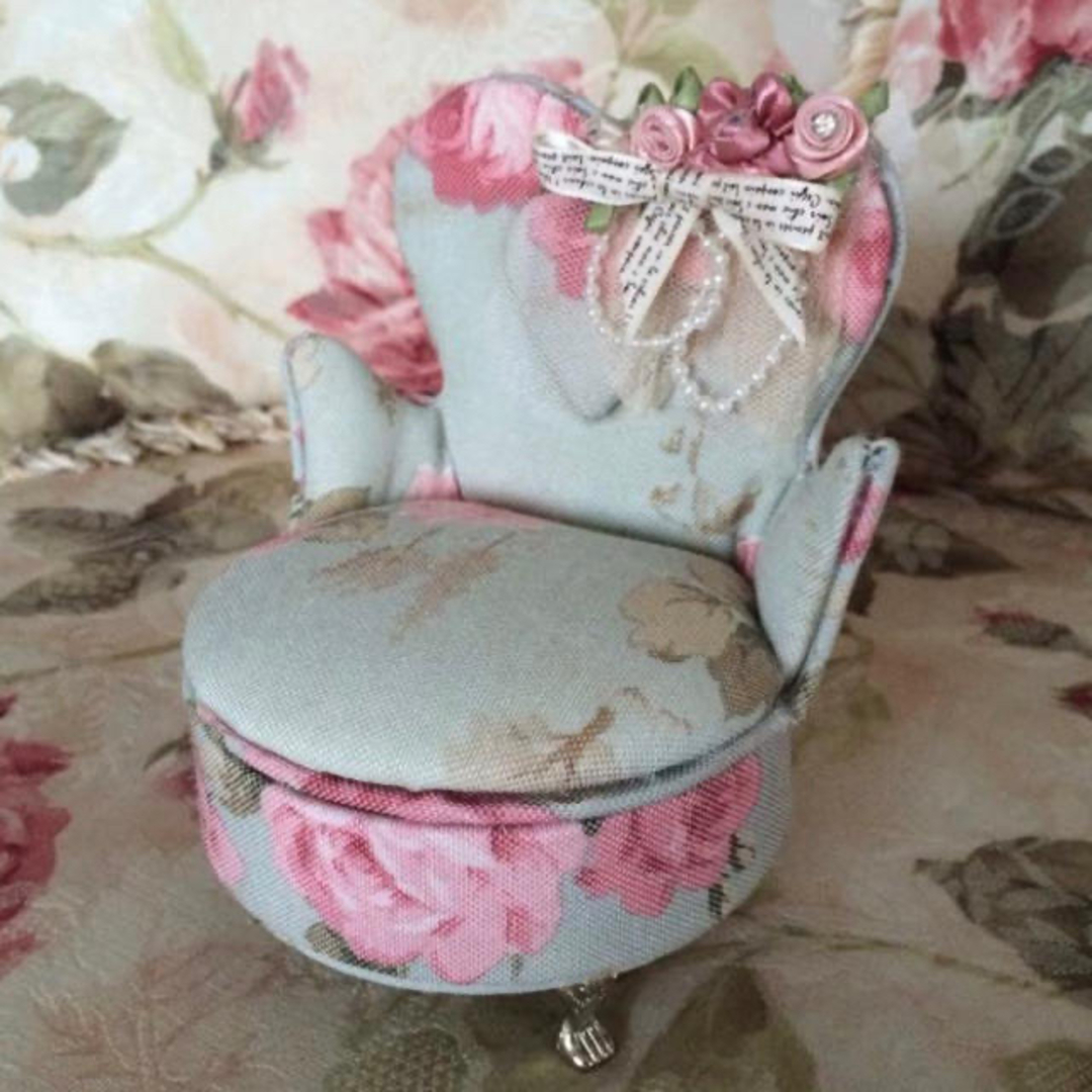 新品☆猫脚ソファー&チェアー型ジュエリーBOX ドールハウス インテリア