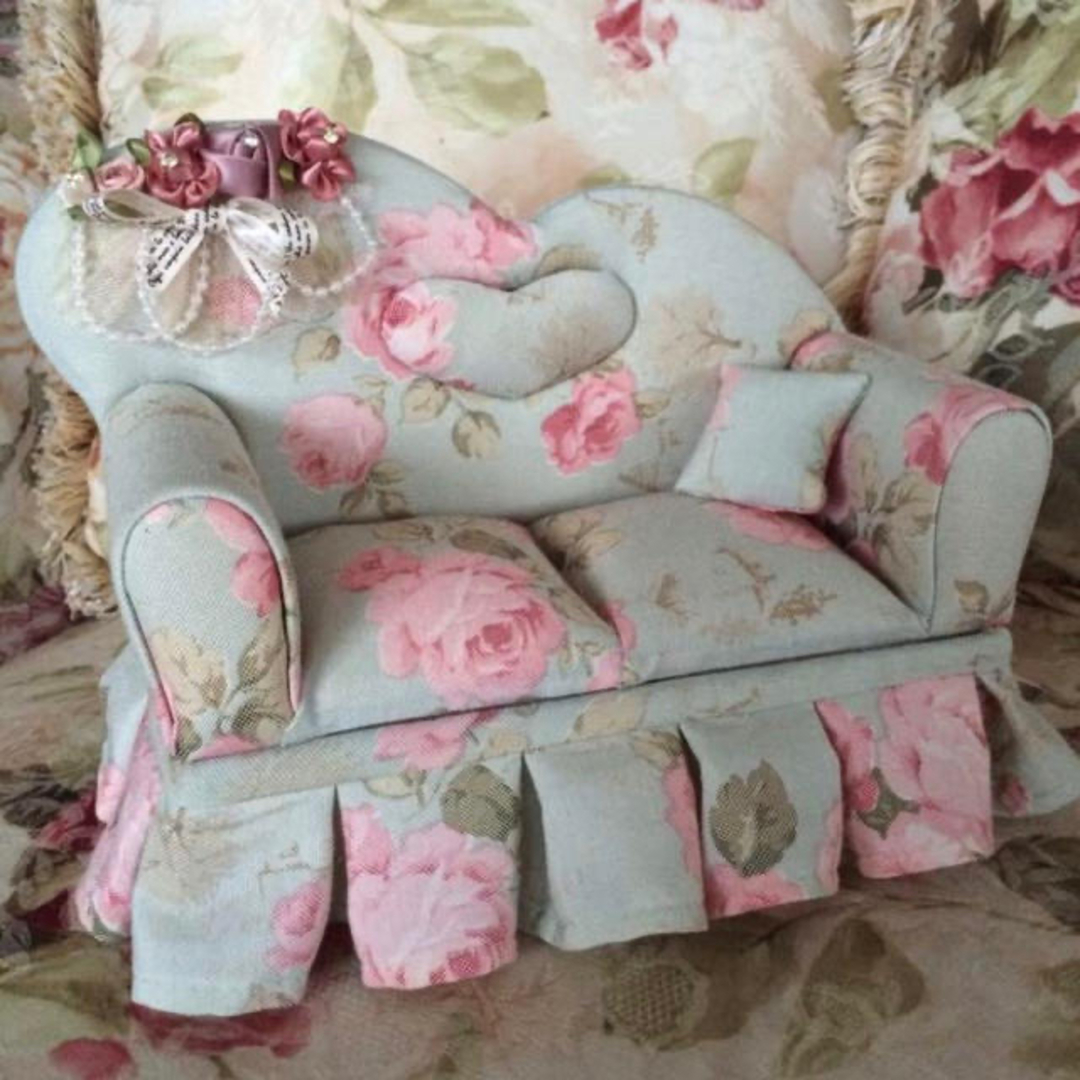 新品☆猫脚ソファー&チェアー型ジュエリーBOX ドールハウス インテリア