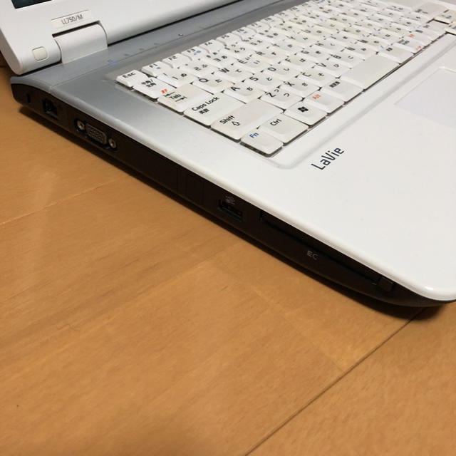 NEC - 【ジャンク】ノートパソコン LL750/M NEC LaVie ホワイトの通販