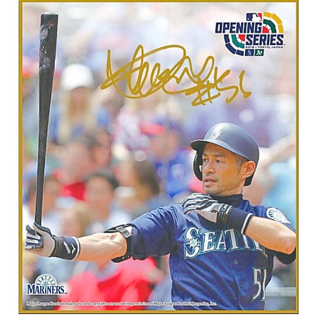2019 MLB開幕戦記念 イチロー限定商品 フォトサイン色紙 全種類の通販