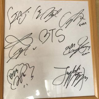 防弾少年団(BTS) - BTS バンタン サイン色紙 最終価格 これ以上×の通販