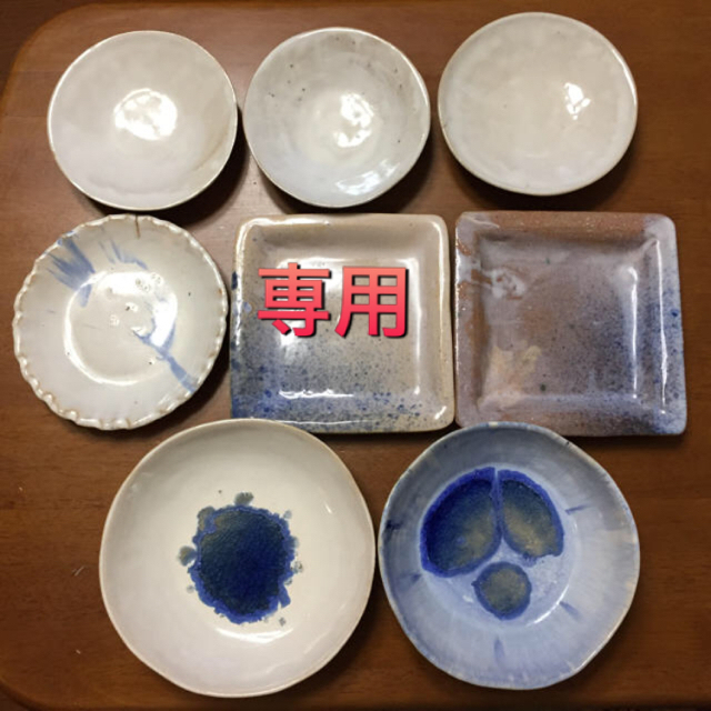 手作り 陶芸お皿8枚セットの通販 by すー's shop｜ラクマ