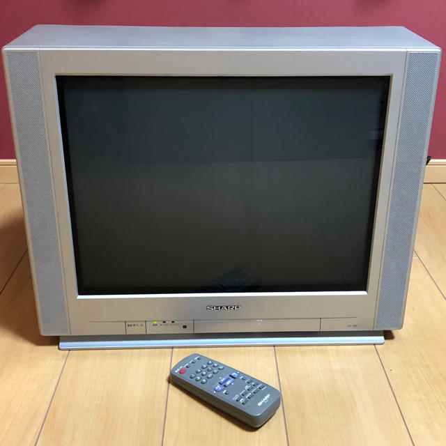 SHARP - SHARP シャープ ブラウン管テレビ 21インチ リモコン付きの