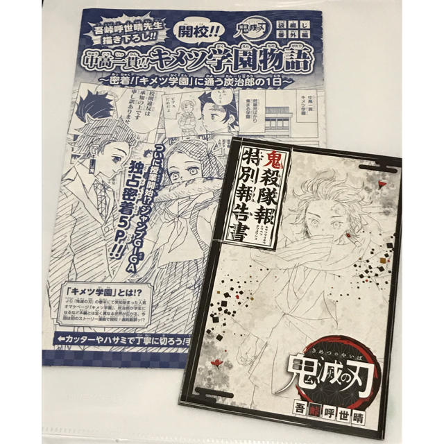 鬼滅の刃 「鬼殺隊報特別報告書」「中高一貫‼︎キメツ学園物語」の通販