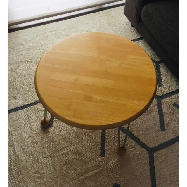 ニトリ - 【ニトリ】 値下げ☆折りたたみテーブル（円卓）の通販 by