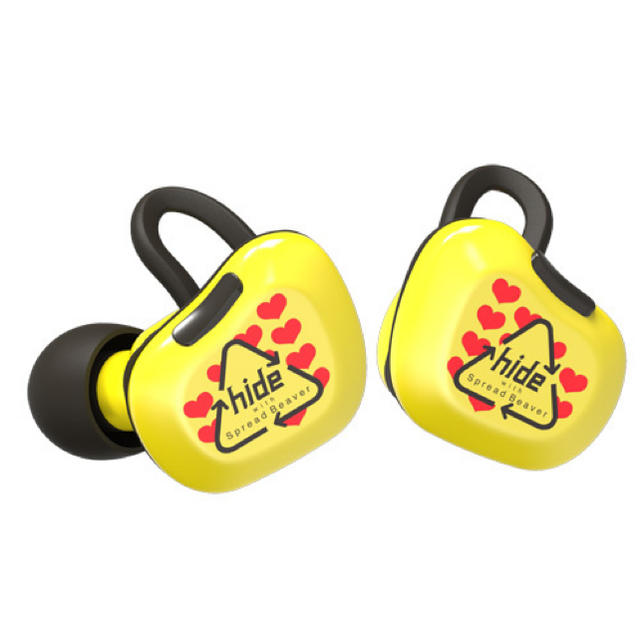 新品未開封hideワイヤレスイヤホン数量限定Yellow Heartの通販 by