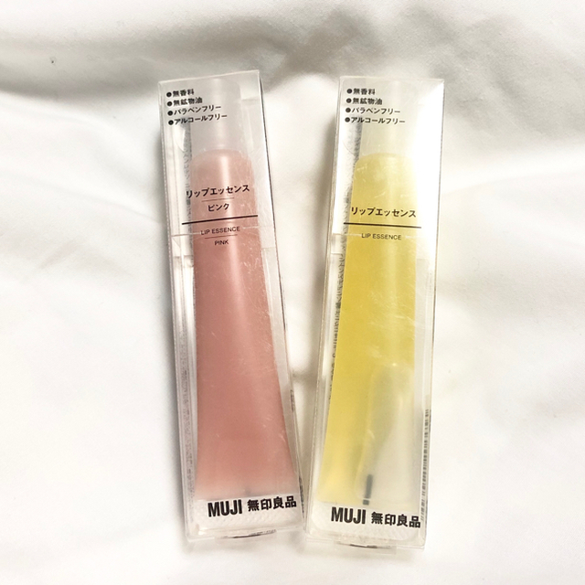 MUJI (無印良品) - 無印良品 リップエッセンス ピンク ハニー 2点の