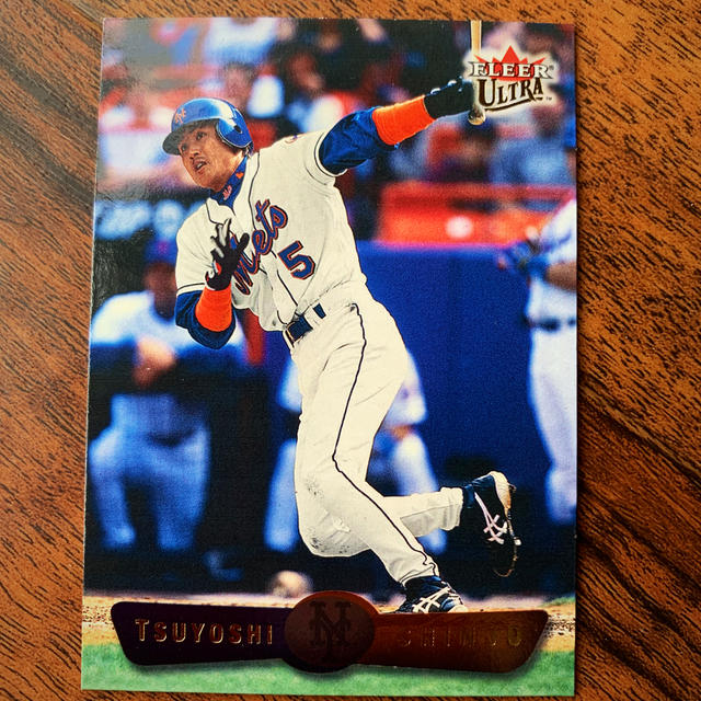 送料込】新庄剛志選手のメッツ時代Fleer2002ウルトラ！野球カードです