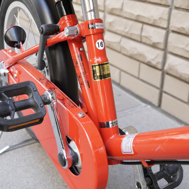 MUJI (無印良品) - 無印良品 16型幼児用自転車（赤） 押し棒•補助輪