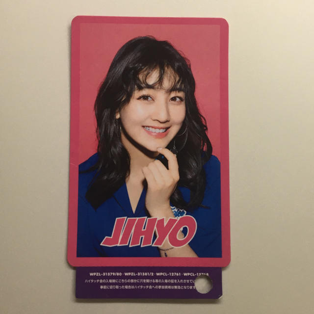 TWICE ジヒョ One more time トレカ ハイタッチ券の通販 by ︎☺︎春菜