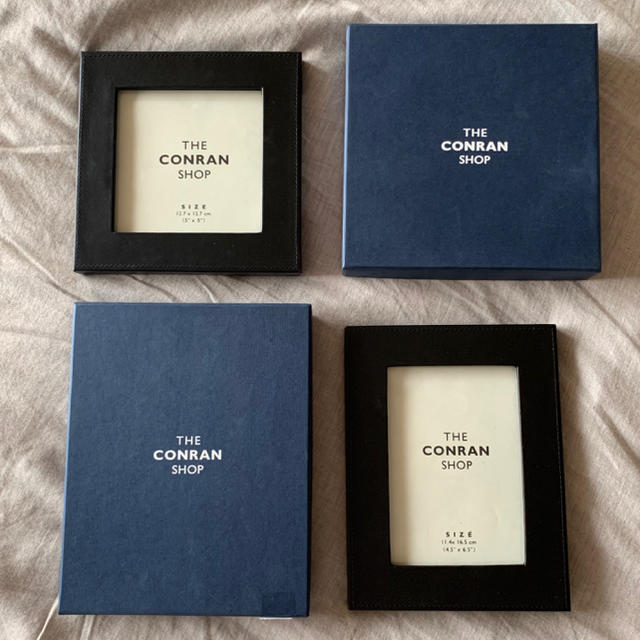 コンランショップ レザーフォトフレーム 2点セットの通販 by えぺるね