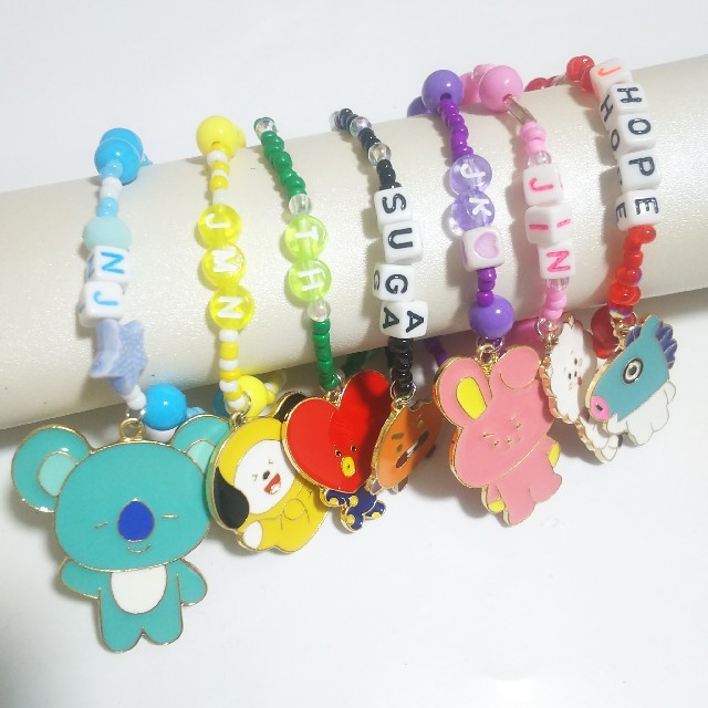 防弾少年団(BTS) - 💜BTS 防弾少年団 メンバービーズブレスレット💜①