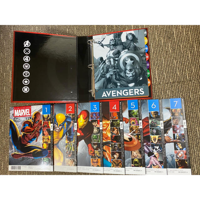 MARVEL - ディアゴスティーニ マーベルファクトファイル 1-7とファイル