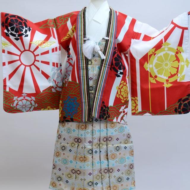 七五三 五歳 男児 羽織着物袴フルセット 古都小町 袴変更可能 NO20922