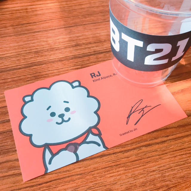 防弾少年団(BTS) - BT21 RJ サイン入りカードの通販 by te's shop