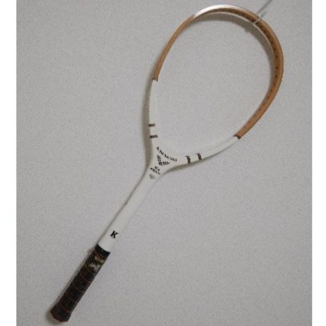 希少☆KAWASAKI軟式テニス木製ラケット