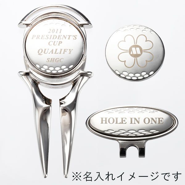クリップ付ゴルフマーカー＆グリーンフォークセット – 記念品工房