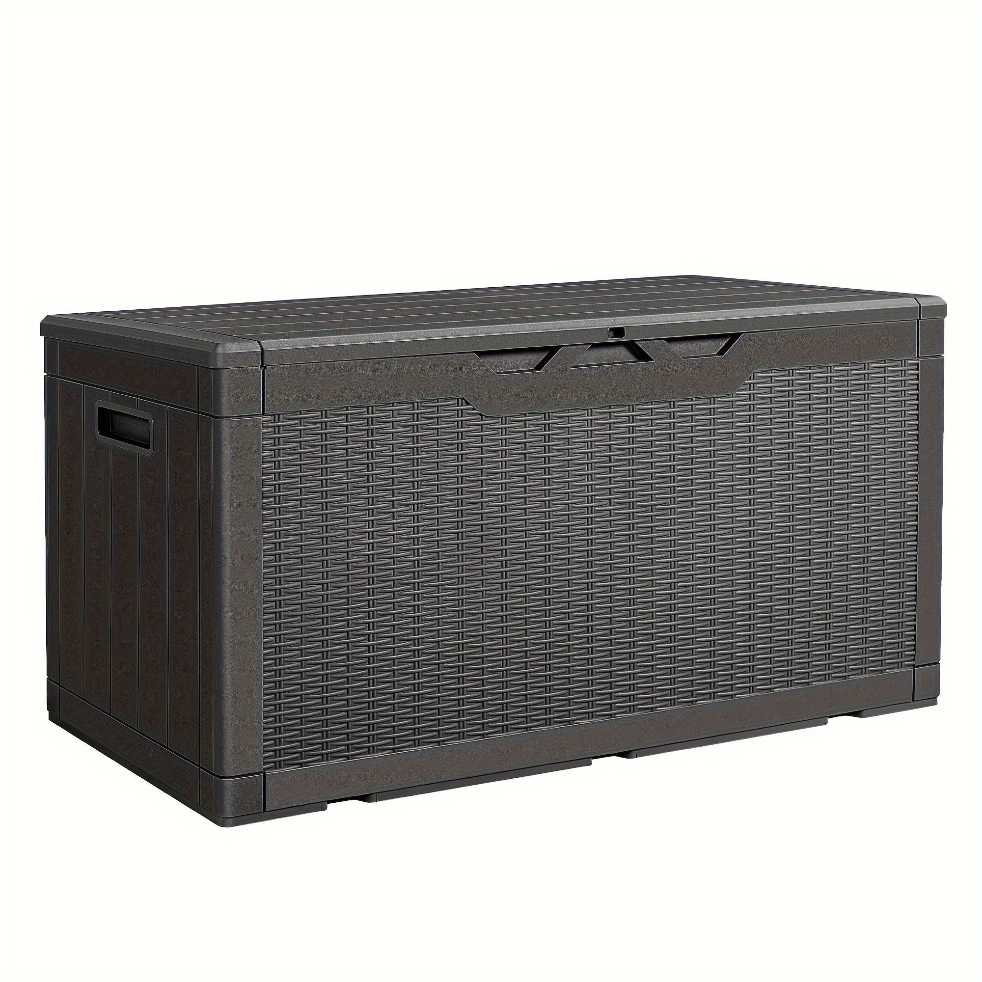 アレバート 防水大型樹脂デッキボックス 屋内外用 ロック可能収納