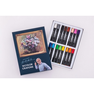 柴崎春通監修楽しい大人のクレヨン画BOOK 16色のクレヨンセット付き