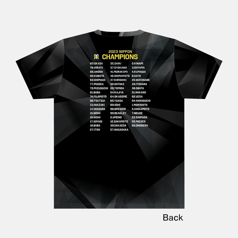 2023日本一記念 ロゴTシャツ［ユニセックス］ : 阪神タイガース