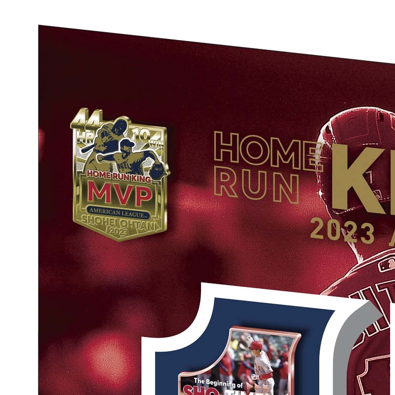 大谷翔平 2023 AL ホームラン王＆MVP獲得記念 額装ピンズセット : 大谷