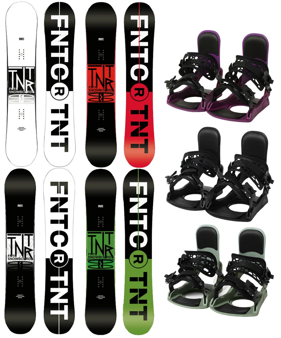 スノーボード 2点セット ボード板+ビンディング TNT R+KONNECT
