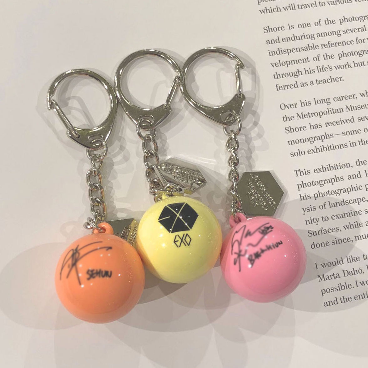 ミニチュアサインボールキーホルダー (ランダム：全8種)