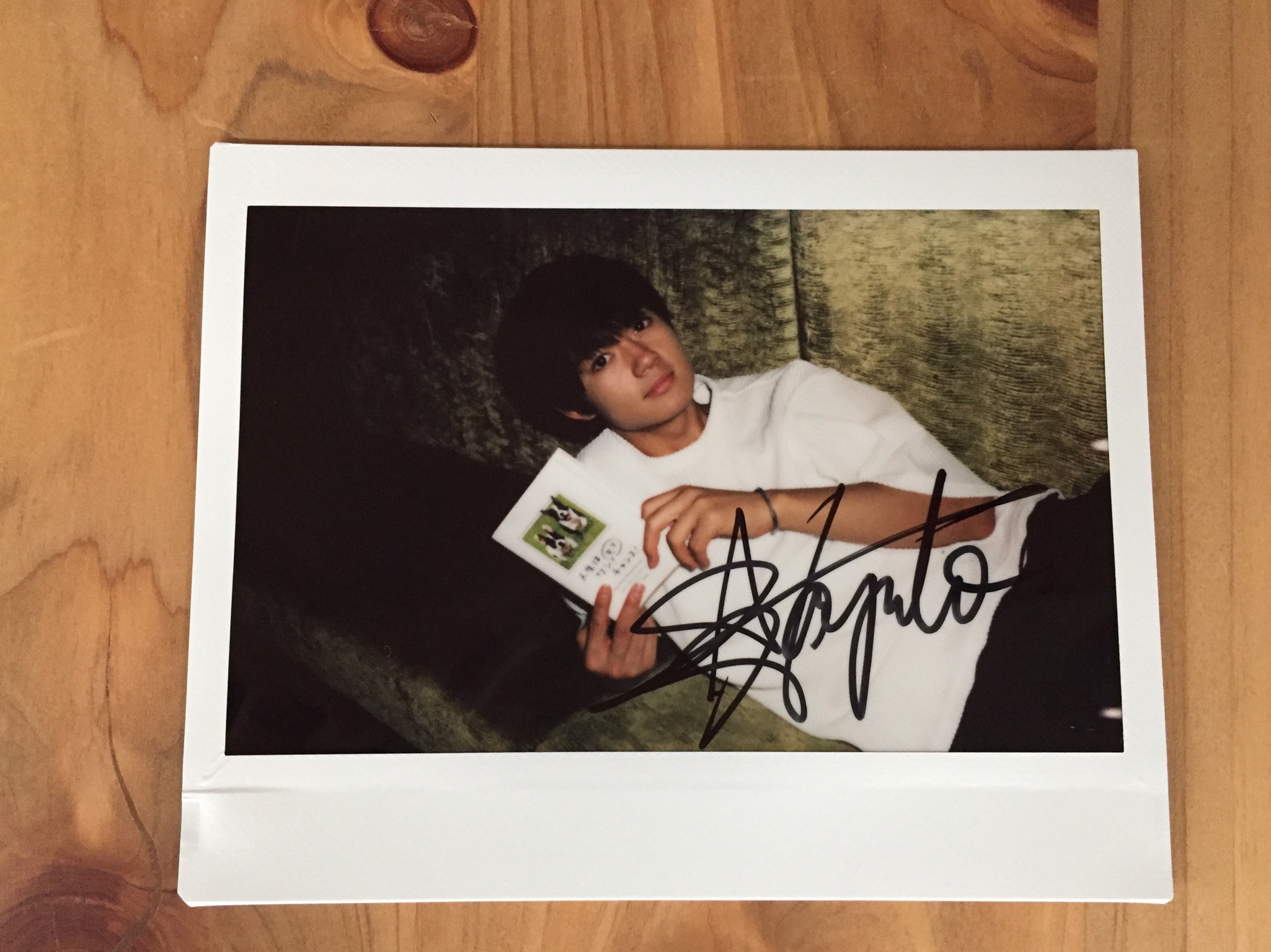 ソンファ サイン入りポラ ATEEZ アチズ ソンファ 直筆サインポラロイド