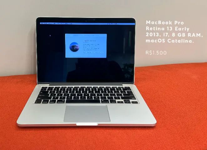 MacBook Pro Retina 13 Early 2013, i7, 8 GB RAM, macOS Catalina