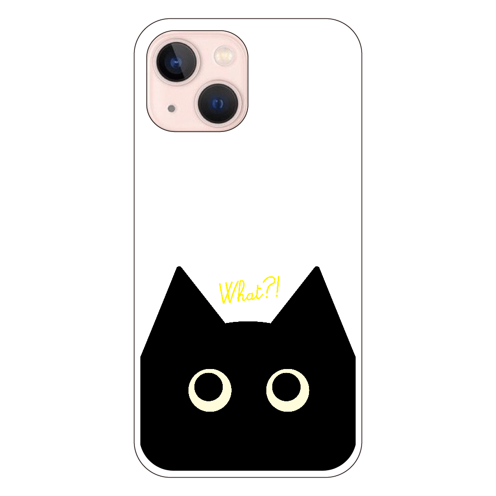 猫スマホケース（黒猫）iPhone13 (透明) の商品購入ページ