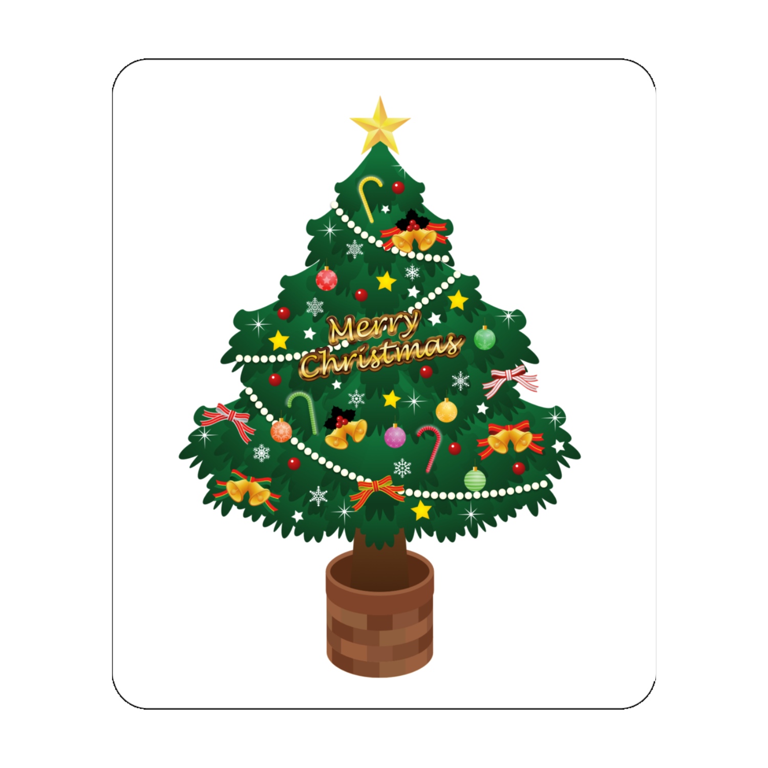 クリスマスツリーアクリルカード W72×H86の商品購入ページ