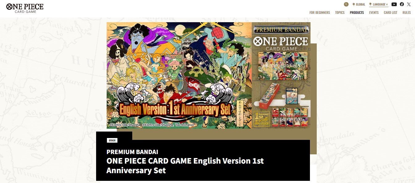 ワンピースカード「浮世絵ルフィ」！？ 米国版 1周年記念ボックス情報