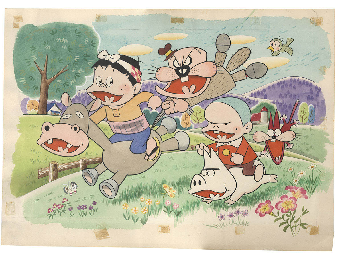 赤塚不二夫直筆カラーイラスト「もーれつア太郎」